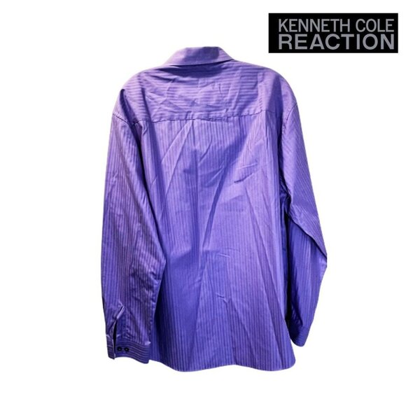 Kenneth Cole Reaction Men's Dress Shirt Slim Fit Solid Butto‎ - Picture 2 of 6